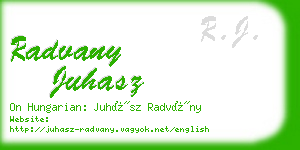 radvany juhasz business card